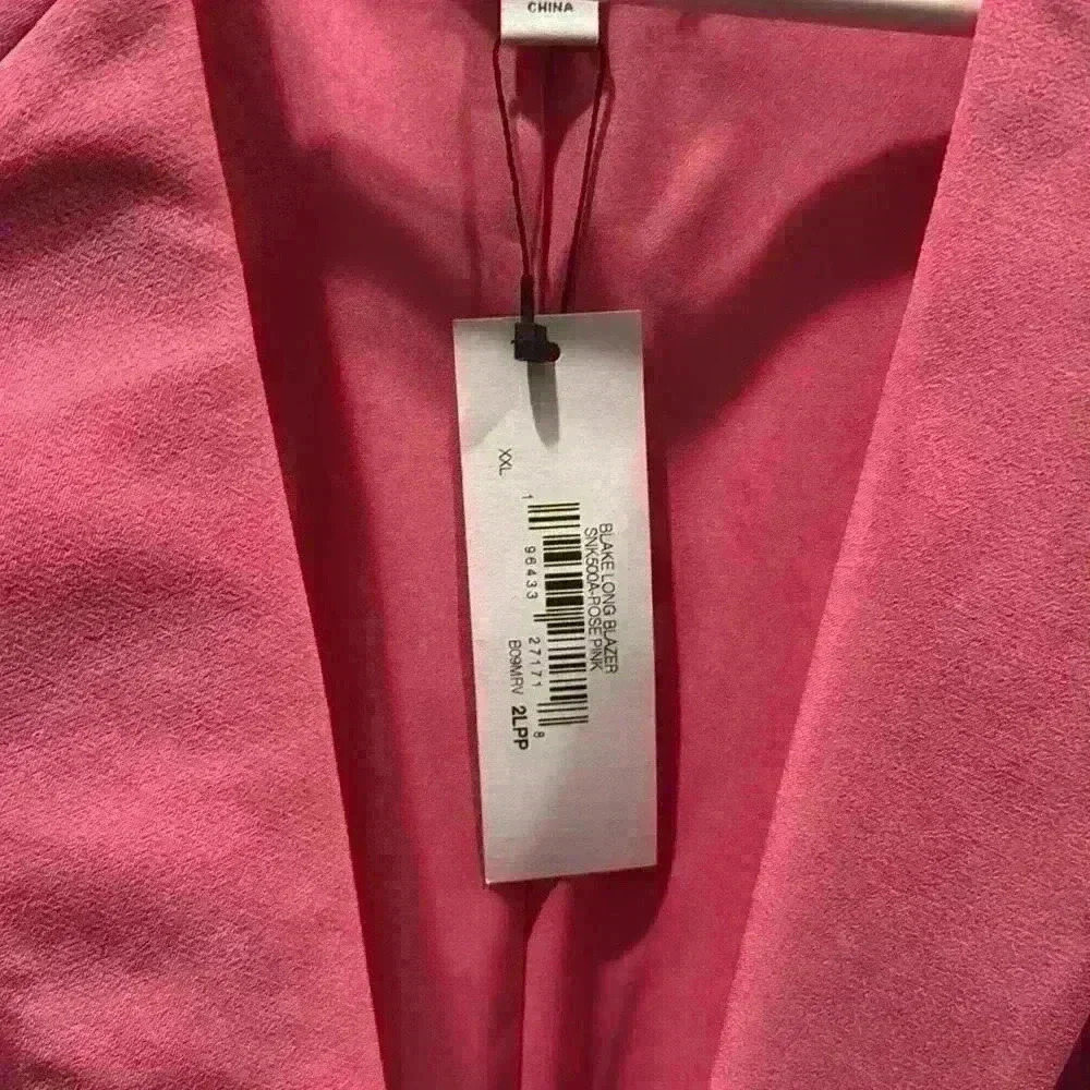 NWOT The Drop Women's Blake Long Blazer – Classic Fit, Machine Washable, Size XL - Picture 3 of 4